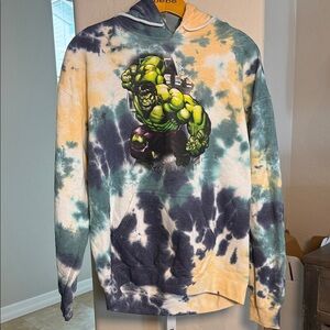 Marvel Avengers and the Hulk Tie-Dye Men's hoodie - Med NWT